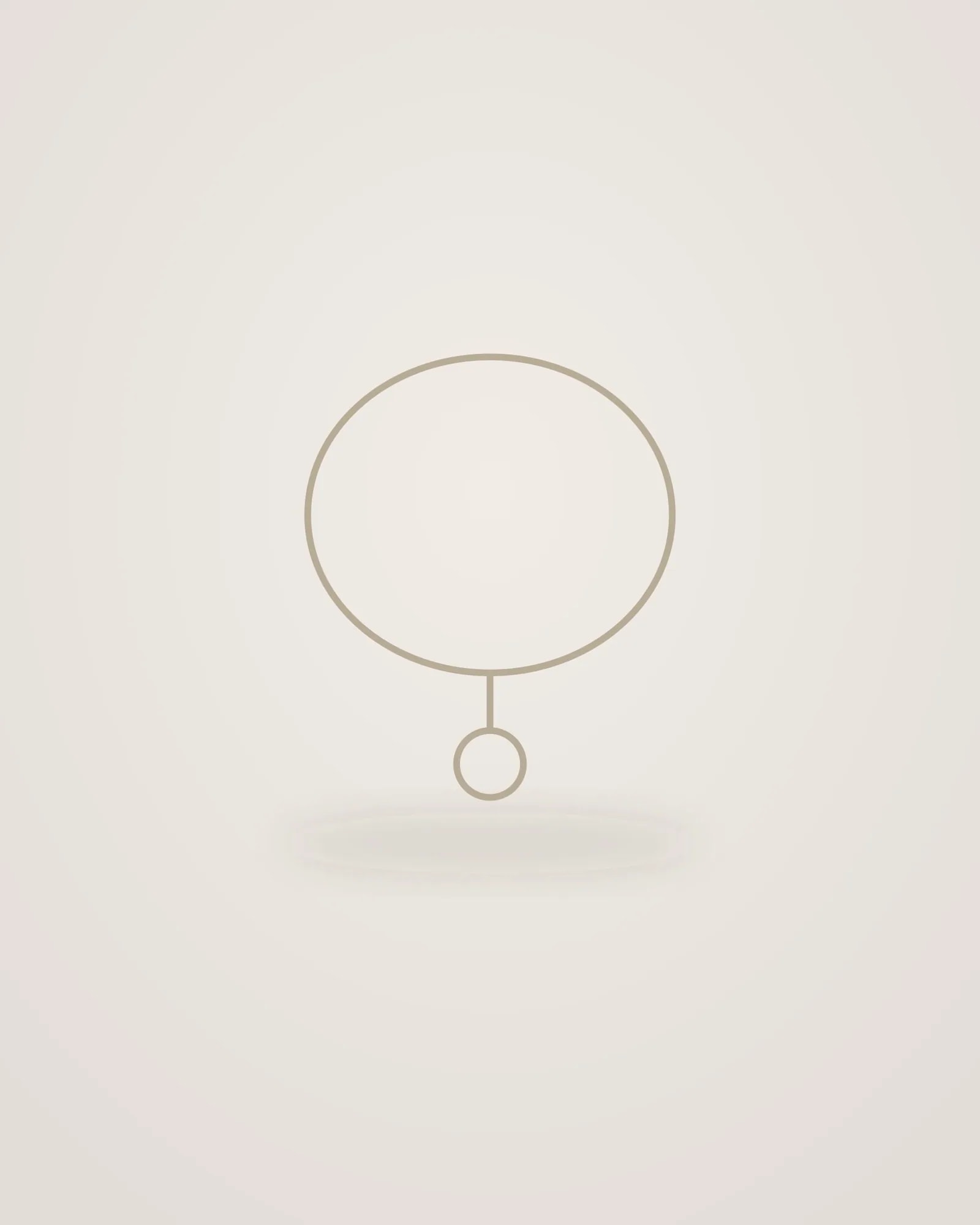 Céleste Pendant Necklace — Gold vermeil, white sapphire